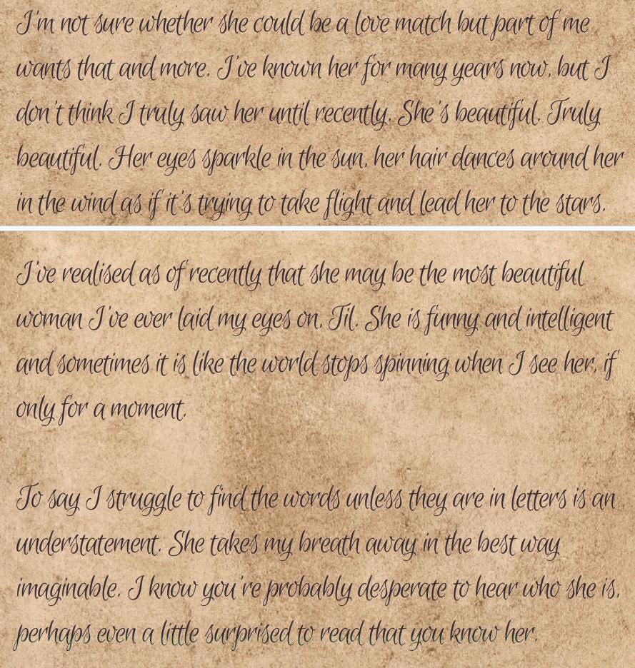 Fictional Character Letter