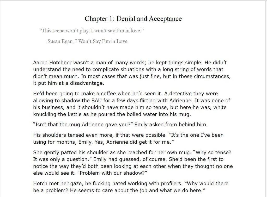 Personalised One Shot