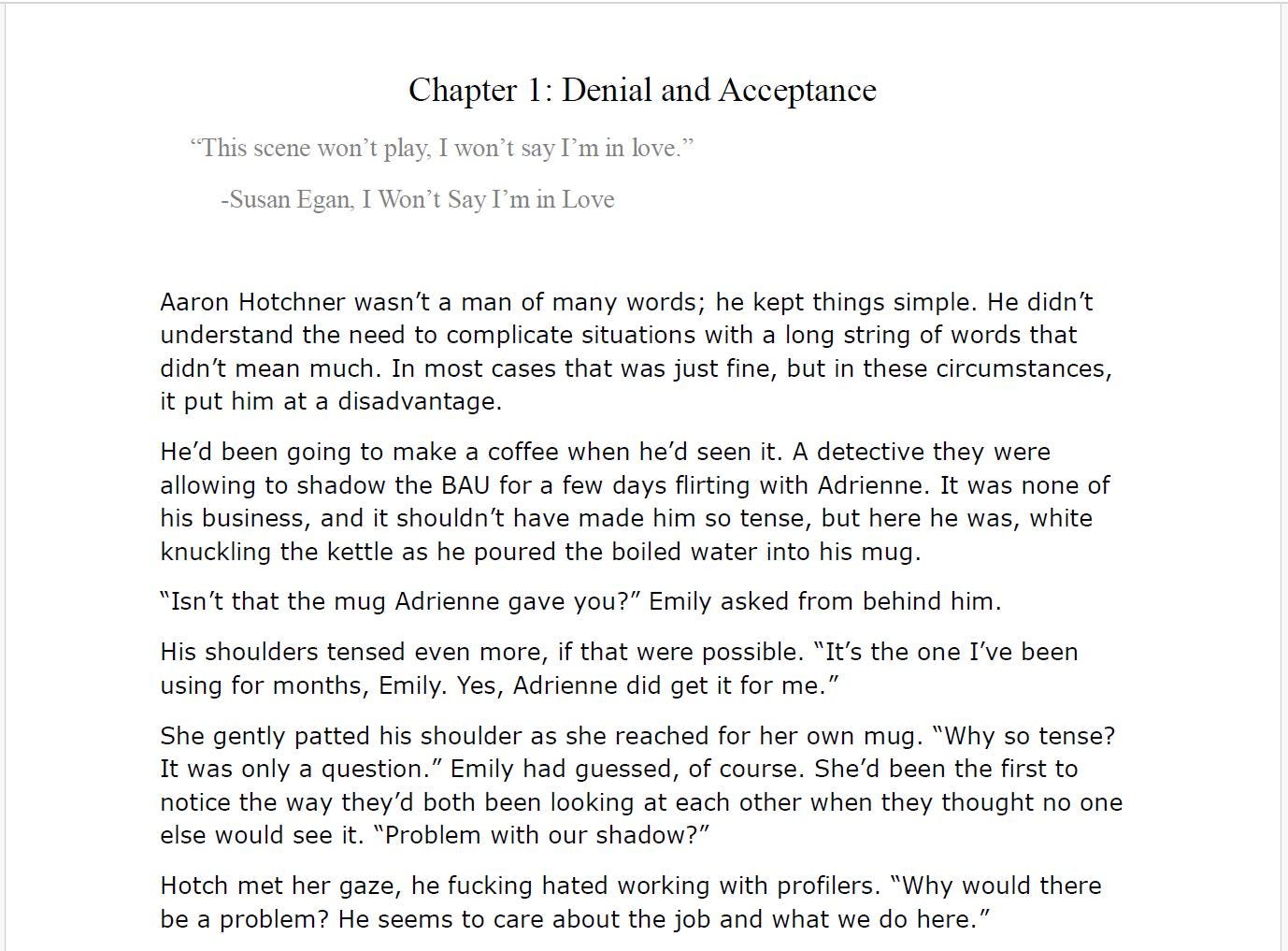 Personalised One Shot