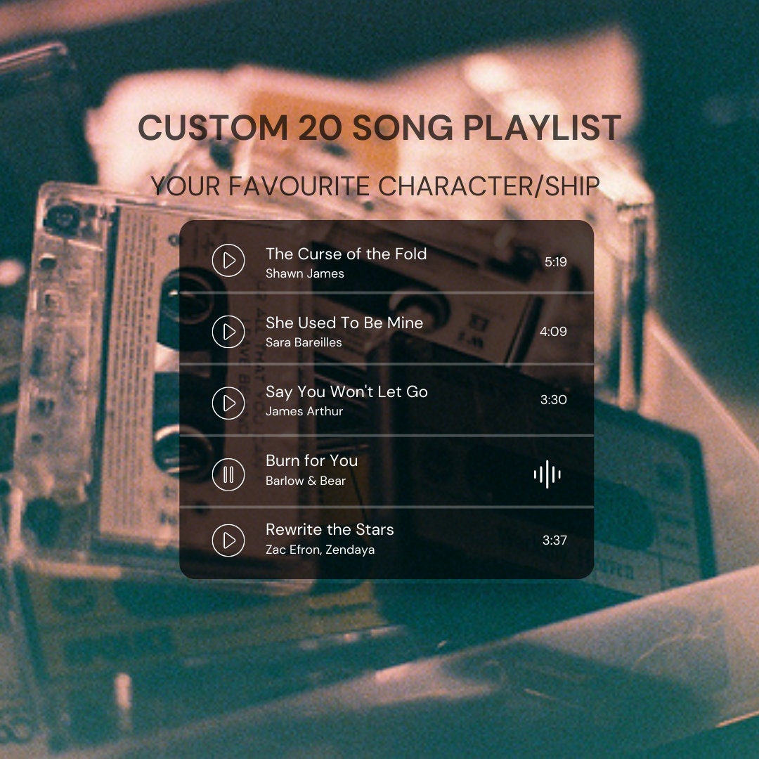 Comfort Character Playlist 20 Songs