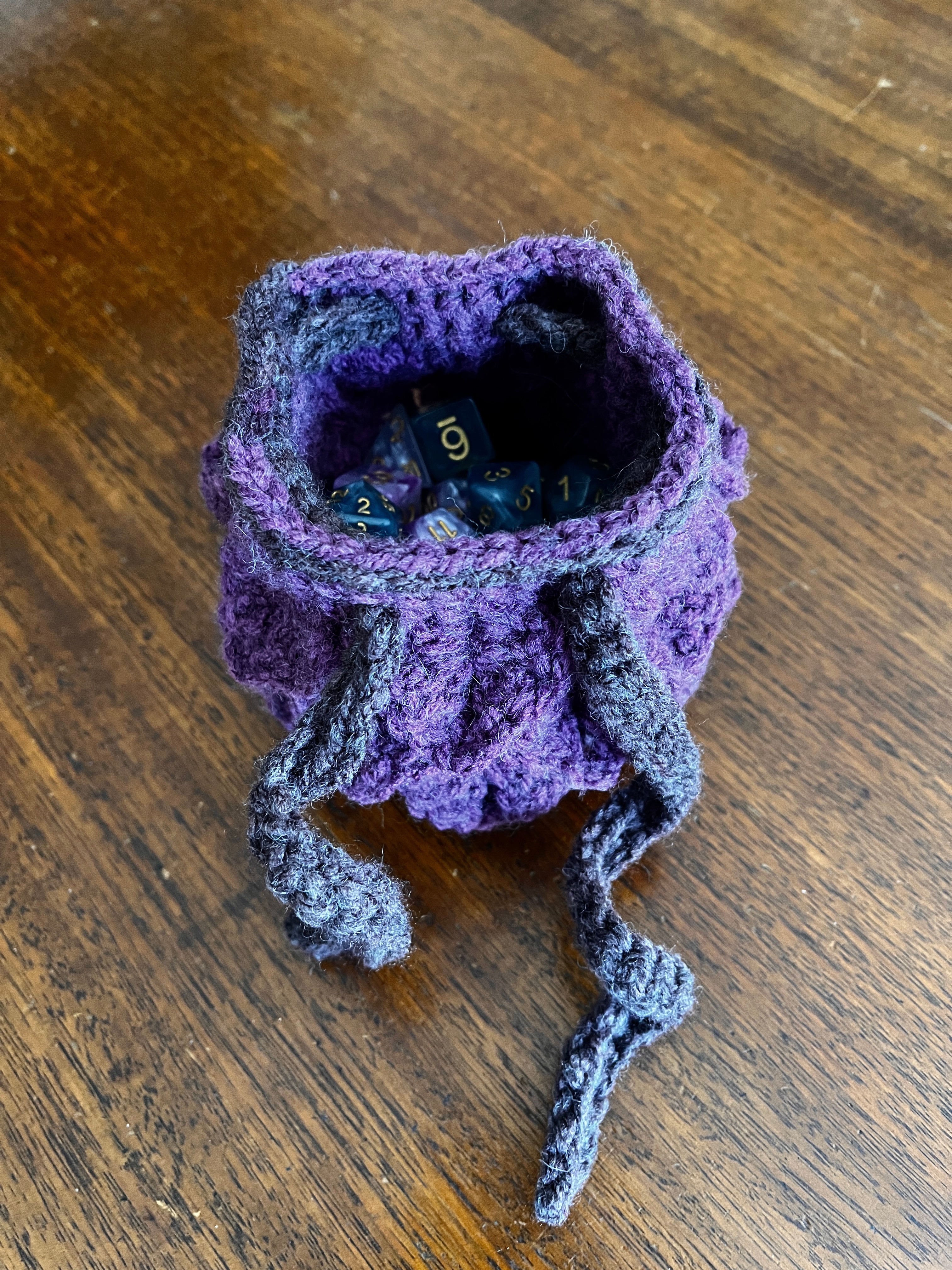 Crochet Dice Bags for D&D- Large