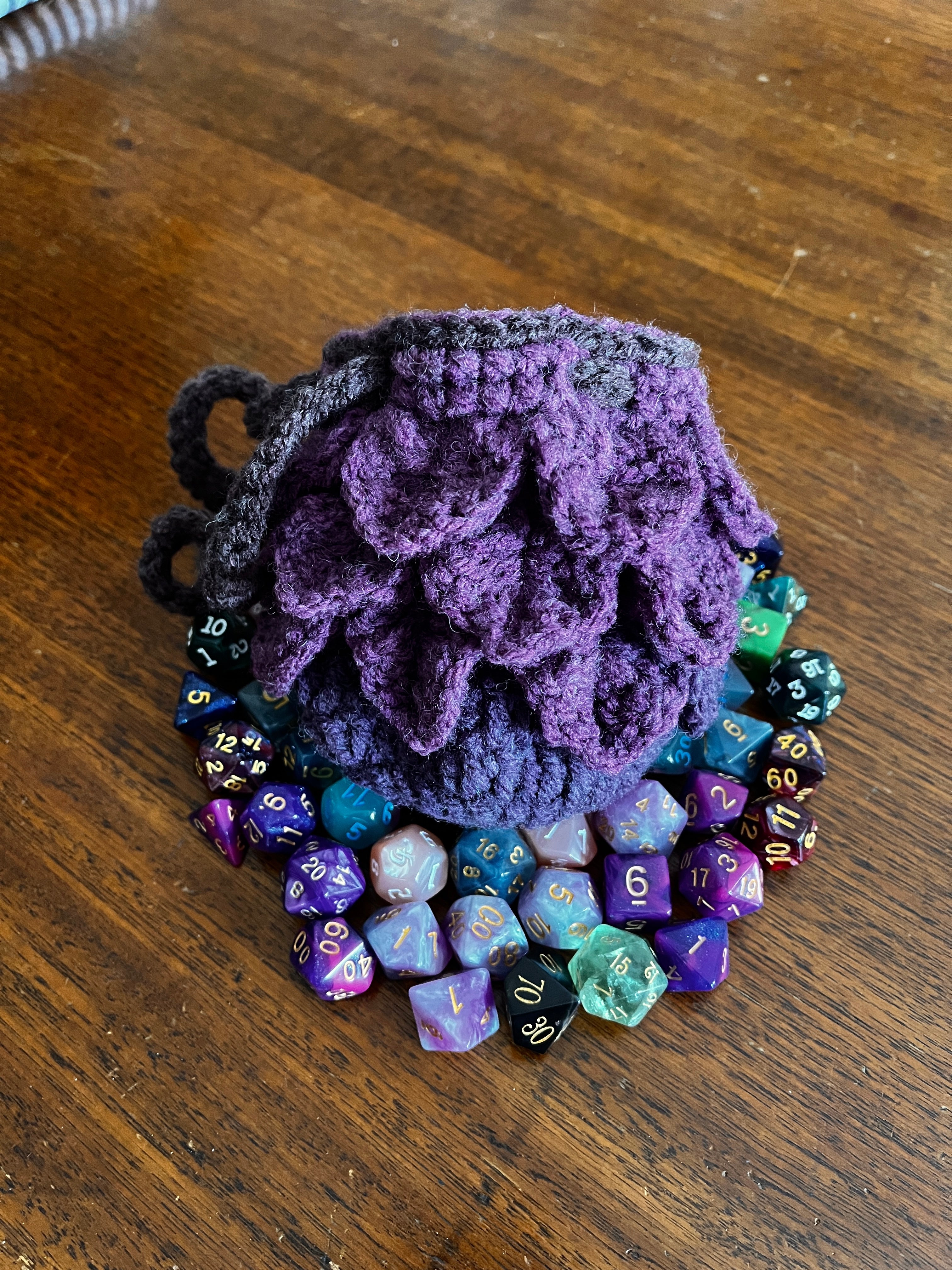 Crochet Dice Bags for D&D- Large