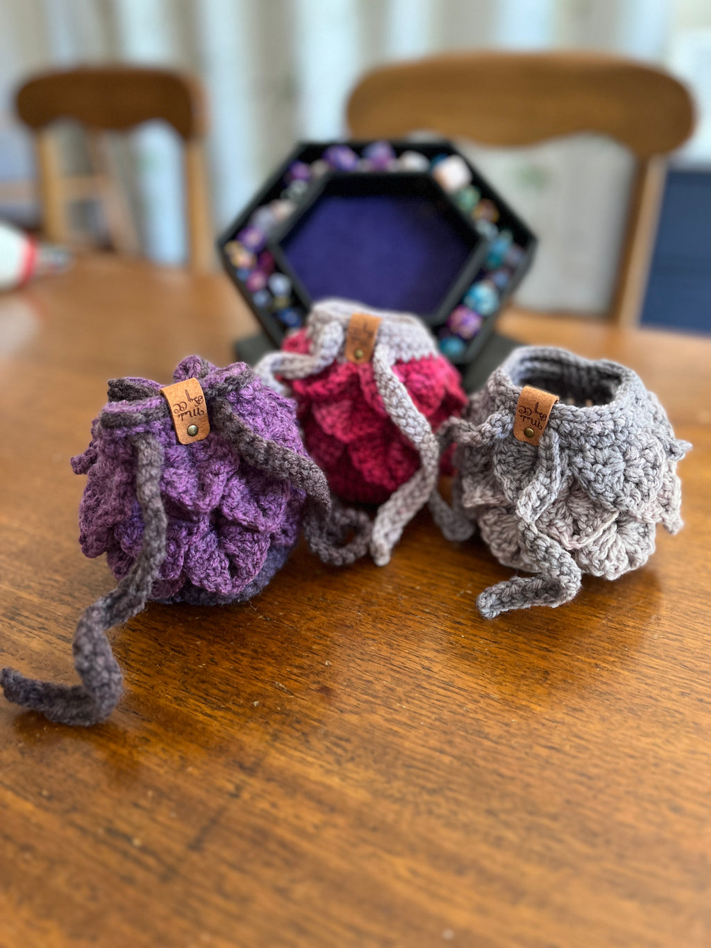 Crochet Dice Bags for D&D- Large