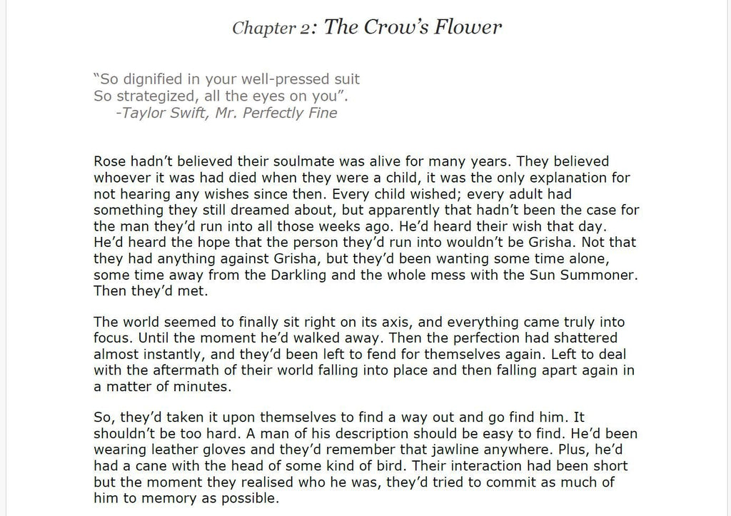 Personalised One Shot