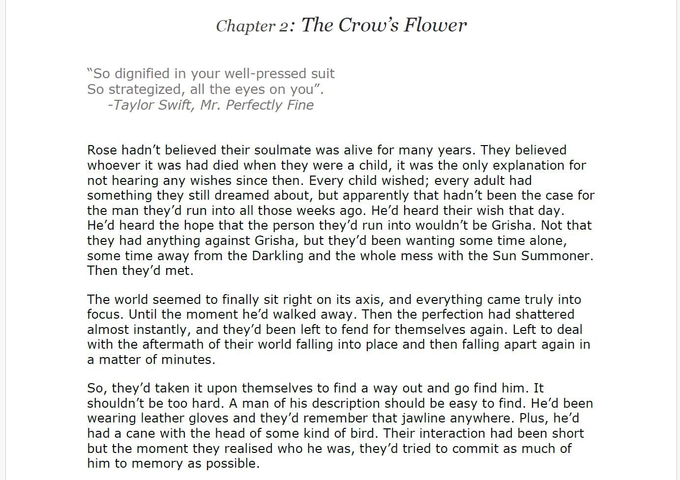 Personalised One Shot