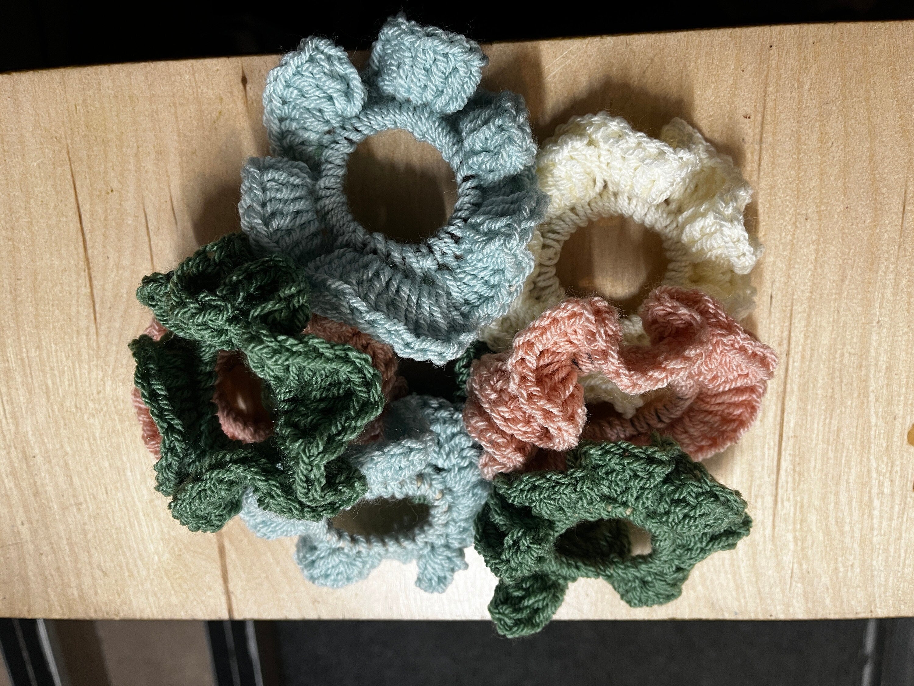 Handmade Crochet Scrunchies